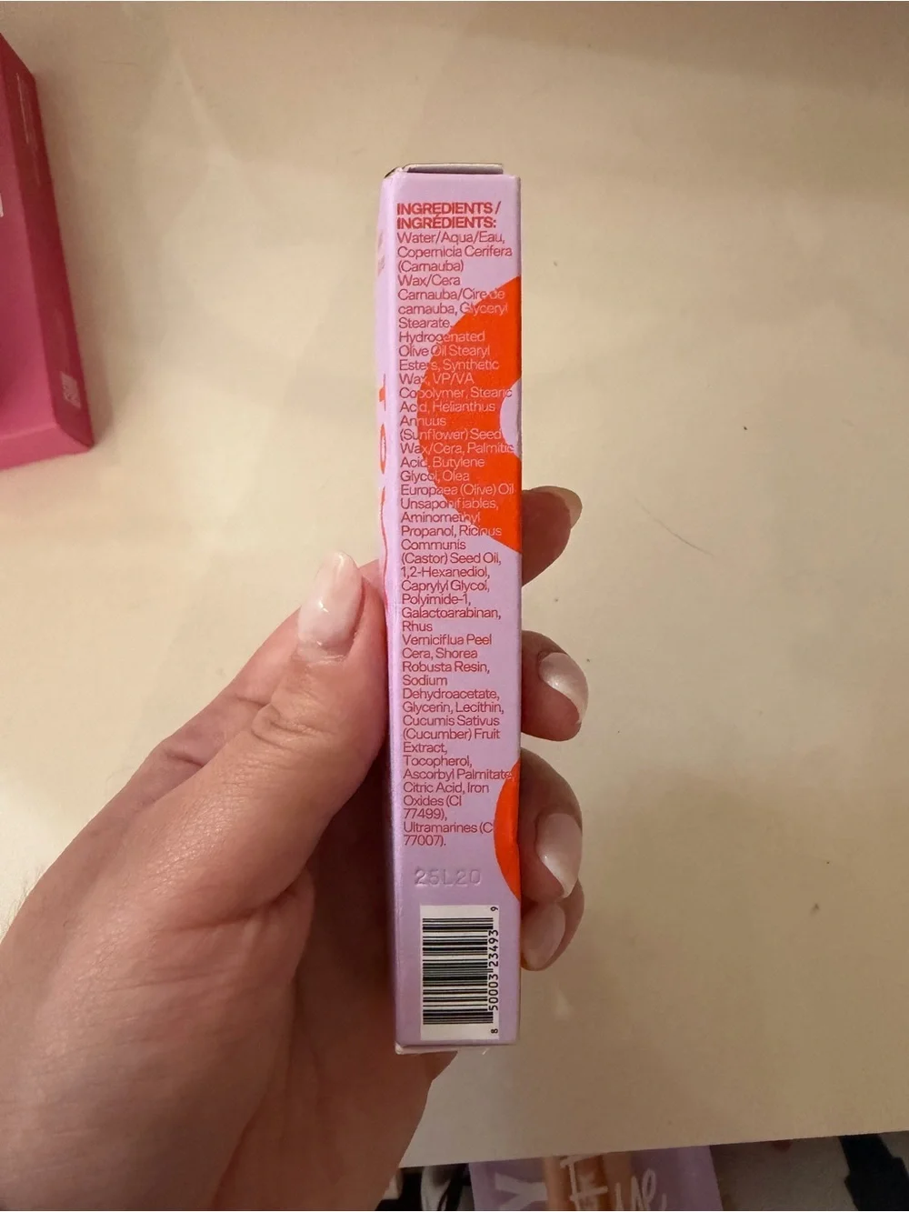 Tower 28 Mascara Box - Lavender with Bright Orange Logo